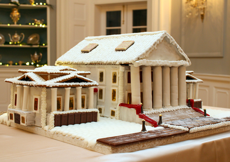 Gingerbread model ng gusali ng kapitolyo