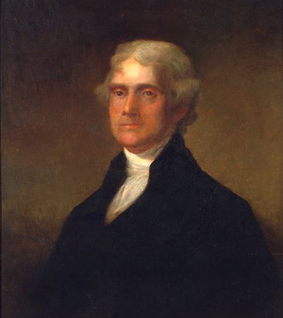 isang larawan ni Thomas Jefferson